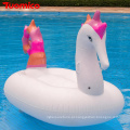 SUNGOOLE Brinquedos à prova d&#39;água Piscina Flutuante Unicórnio Inflável Ride-On Pool Float Island Float